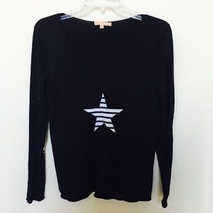 Kier & J Star Pattern Crew Neck Sweater