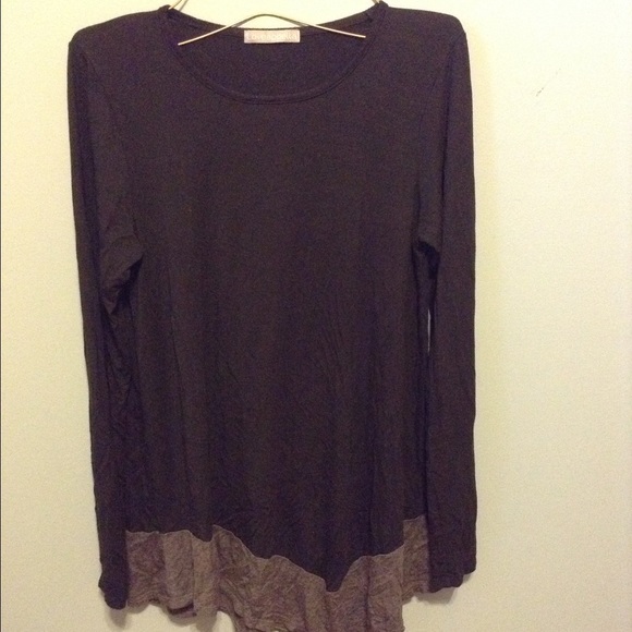 Grey and black tunic