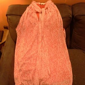 Tie neck dress shirt