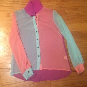 Colorblock blouse
