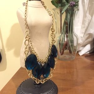 Blue and Gold Necklace NWT