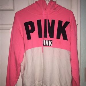 PINK VS Pink Hoodie Color-block XS