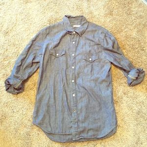 Men's Gap Denim Pearl Snap