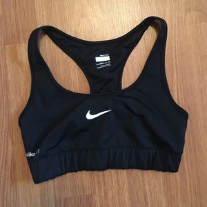 Black Nike sports bra