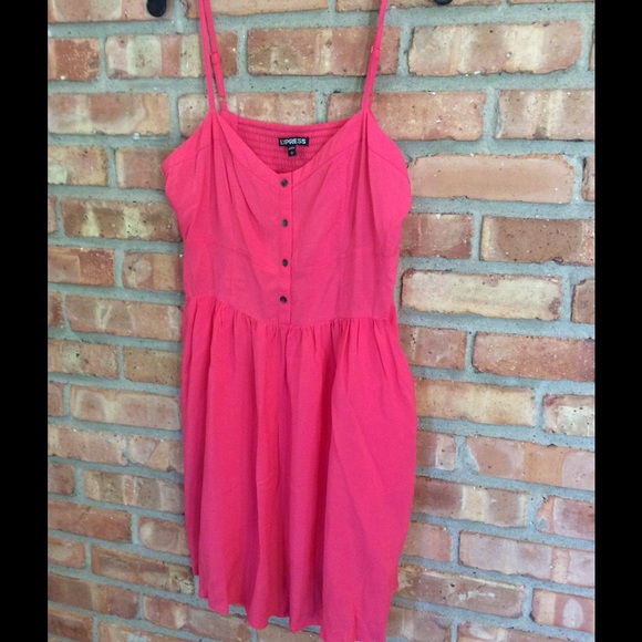 Express pink dress