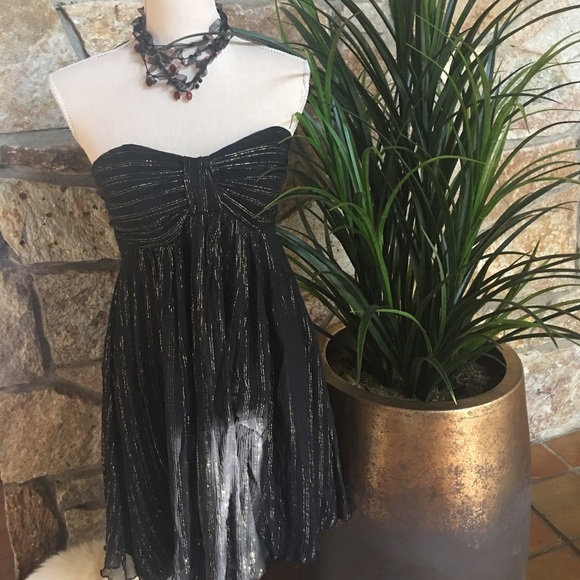 Express Silky cocktail A line strapless dress - Picture 2 of 8