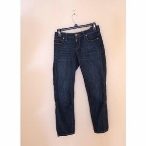 Paige Crop Jeans - Dark Denim
