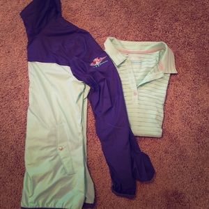 Adidas matching golf shirt and pullover