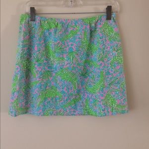 Lilly Pulitzer floral mini skirt