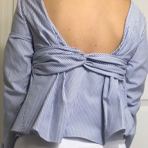 ❗️BLACK FRIDAY SALE❗️❗️NWT❗️Open Backstriped shirt