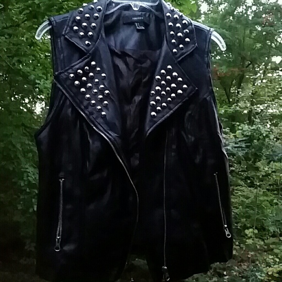 Forever21 Faux Leather Vest