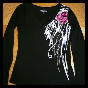 Black Metal Mulisha shirt size med