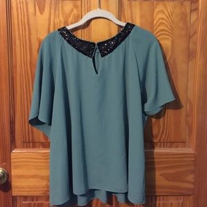 Rachel Rachel Roy top with sequins - size XL