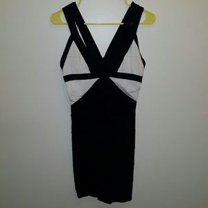 Black and white dress