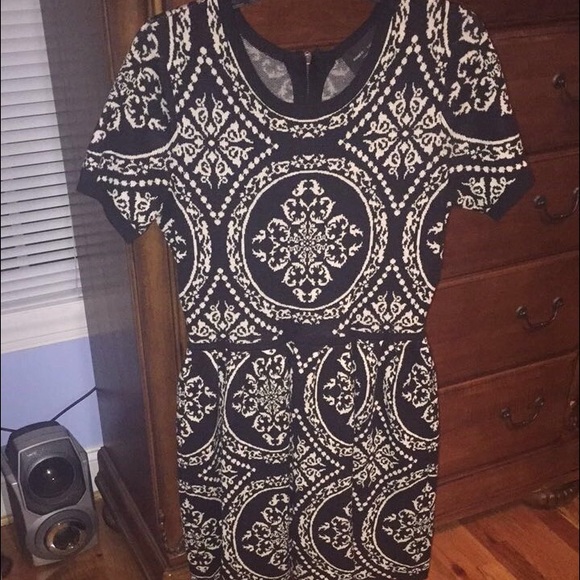 Black and white sweater dress!