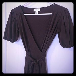 Chocolate wrap dress