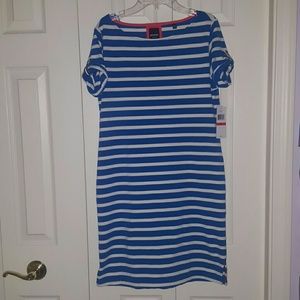 Sperry blue and white striped t-shirt dress
