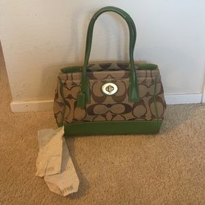 Coach signature Hobo bag with receipt