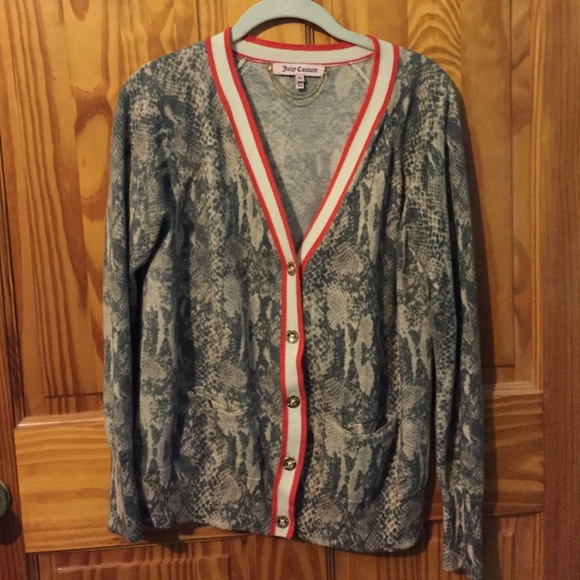 Juicy Couture animal print cardigan - size XL
