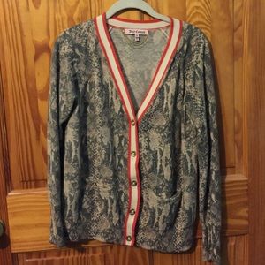 Juicy Couture animal print cardigan - size XL