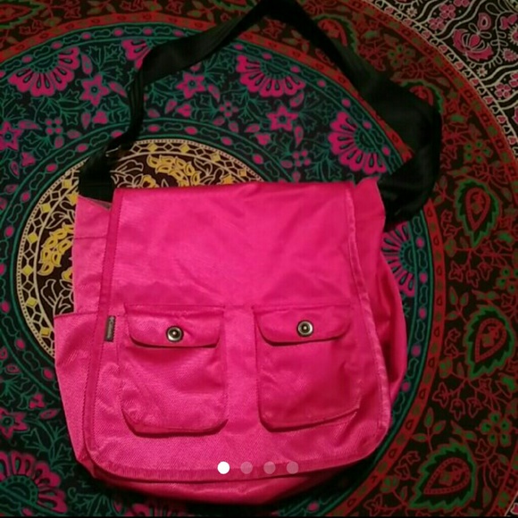 Pink cross body bag