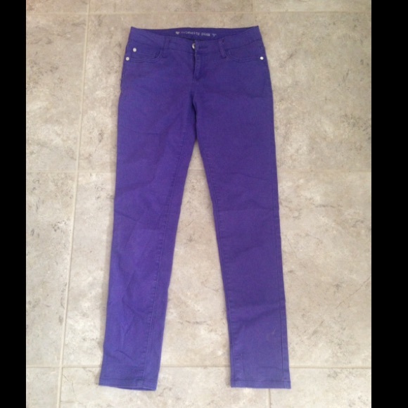 Purple jeans
