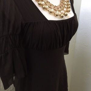 Double Layer Fitted Chiffon Tunic
