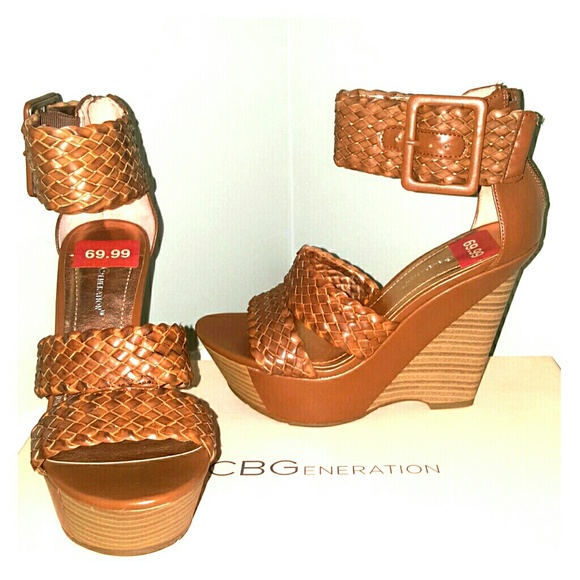 BCBGeneration  Brownb Wedge Sandal