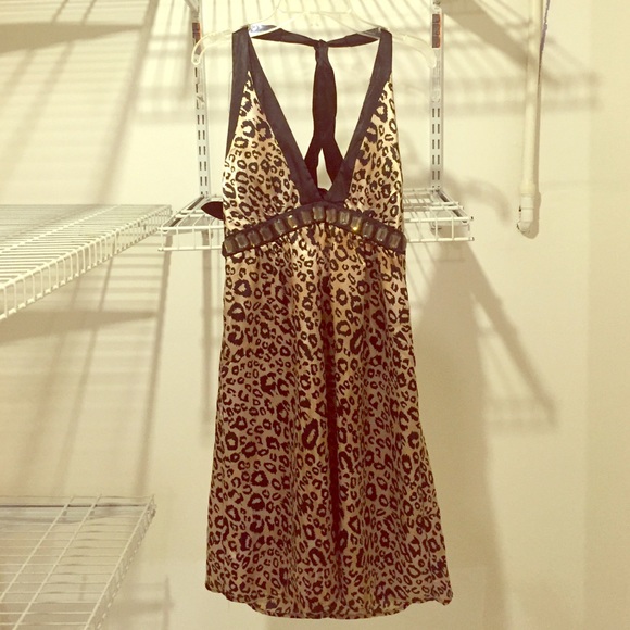Gorgeous animal print halter dress 👗 - Picture 1 of 3