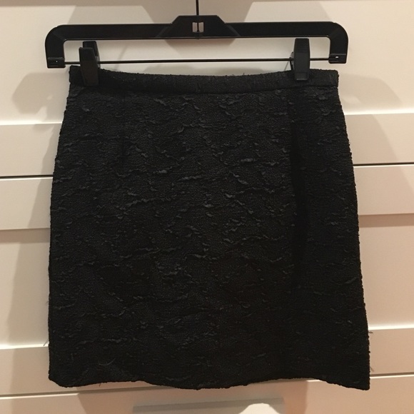 Black mini skirt