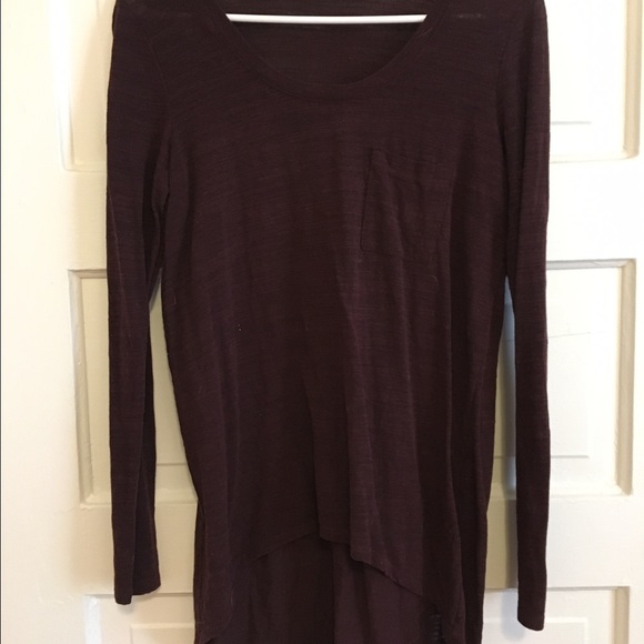 Michael Stars Long Sleeve Hi-Lo Shirt