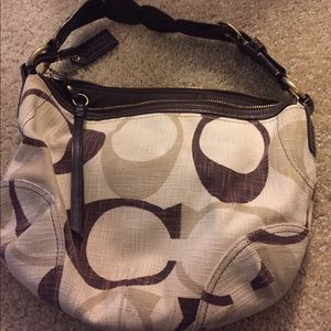 Brown Coach Shoulder Purse
