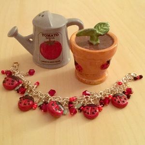 Handmade Polymer Clay Charm Bracelet💕💕