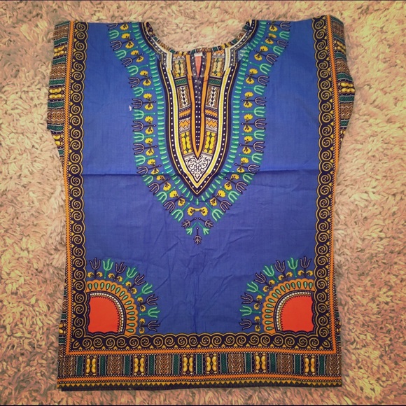 Dashiki African Blouse 70's inspired blouse