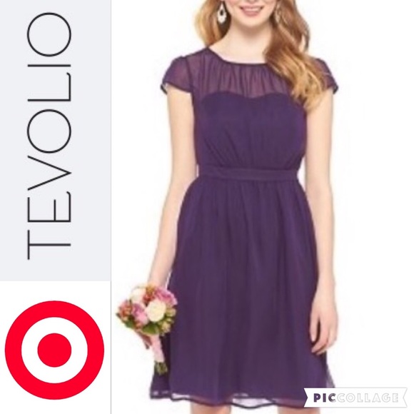 Eggplant semi formal dress