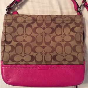 Over the shoulder Coach purse