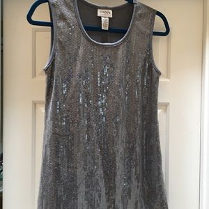 Chico's sparkle sequin tank.