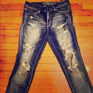 American Outfitters Ripped Stretchy Jeans Size 10