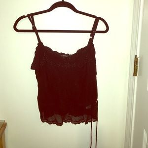 Sexy sheer black rampage camisole