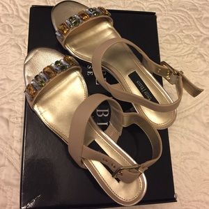 White House Black Market Mixed Gem Sandals