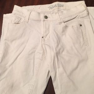 Old Navy Brand "RockStar" White Skinny Jeans.