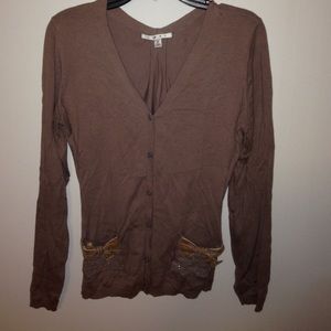 CAbi cardigan with bows