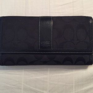 Coach black wallet