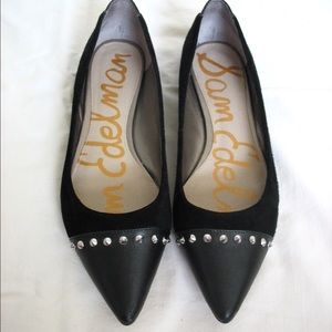 Sam Edelman black studded flats