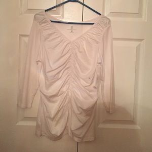 BRAND NEW White Ruffled Shirt!