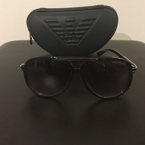 Like-New Emporio Armani Aviator Sunglasses
