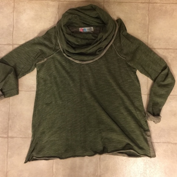 Snuggle tunnel cowl neck sweater