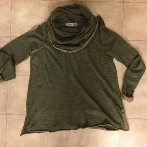 Snuggle tunnel cowl neck sweater