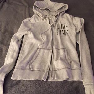 Victoria's VS pink zip down sweatshirt hoodie
