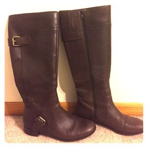 Nine West brown leather boots